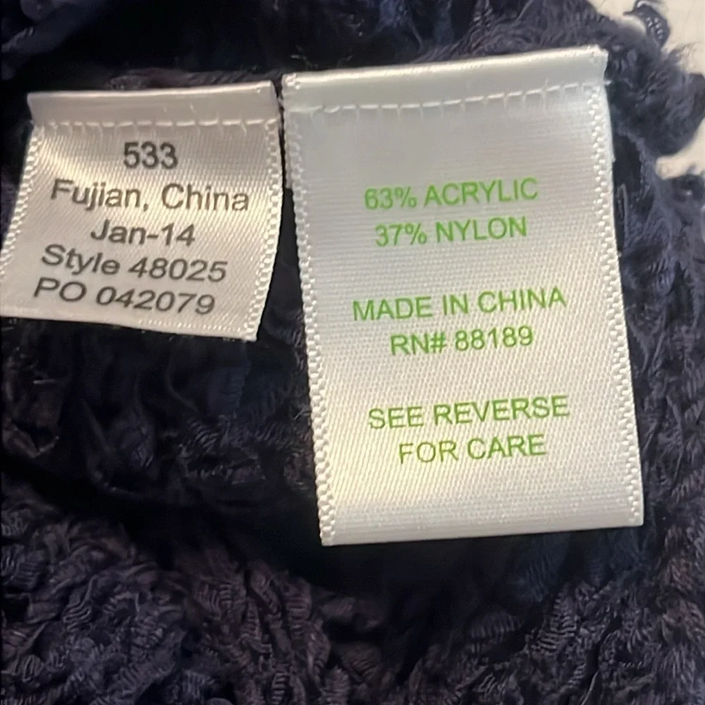 Lilly Pulitzer Navy Larissa Crochet Knit Sweater Size XS/S - Picture 11 of 12